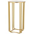 Corner table Alexandra House Living Gold 38 x 70 x 38 cm Online Sale