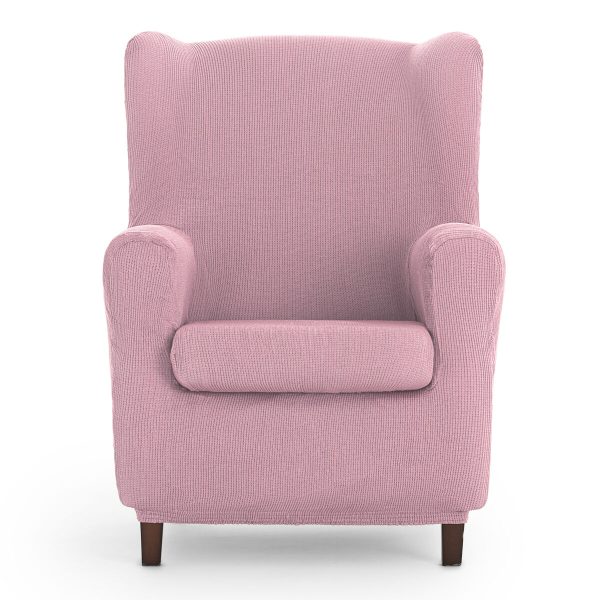 Wingback chair cover Eysa ULISES Pink 80 x 100 x 90 cm Discount