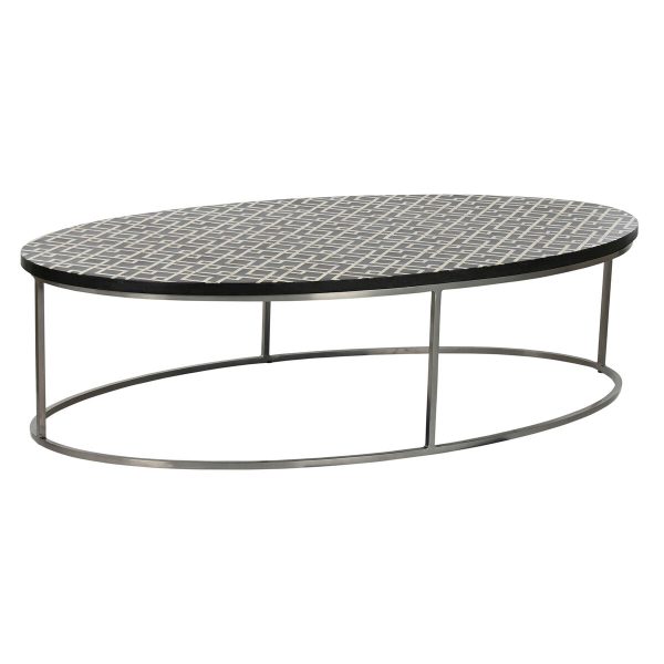 Centre Table Home ESPRIT Black Ivory 150 x 80 x 40 cm Discount