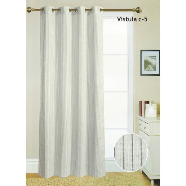 Curtain Hosteline VISTULA Grey 140 x 260 cm For Discount