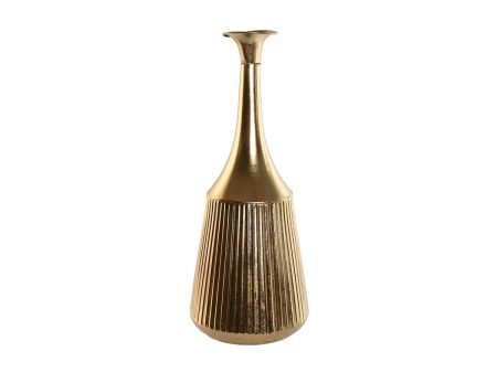 Vase Home ESPRIT Golden Metal Modern 29 x 29 x 71 cm on Sale