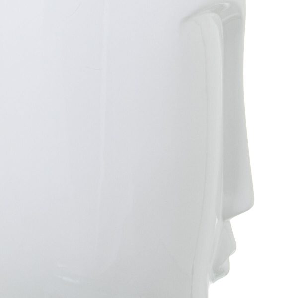 Vase Alexandra House Living White Ceramic Shiny Face 22 x 22 x 47 cm Online now