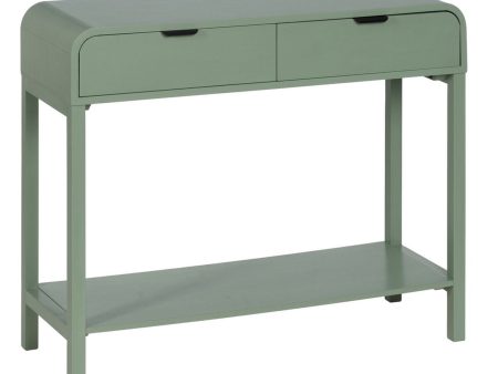 Console Green Pine MDF Wood 90 x 32 x 75 cm Discount