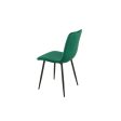 Chair Romimex Green Velvet Metal 45 x 89 x 55 cm Hot on Sale