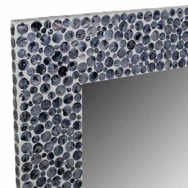 Wall mirror Alexandra House Living Grey Cream 91 x 3 x 60 cm Rectangular For Discount