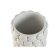 Vase Home ESPRIT White Stoneware Mediterranean 16,5 x 16,5 x 38,5 cm Online