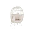 Garden sofa DKD Home Decor White Metal synthetic rattan 99 x 71 x 147 cm Sale