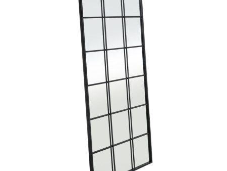 Wall mirror Black Window 90 x 3 x 180 cm For Discount