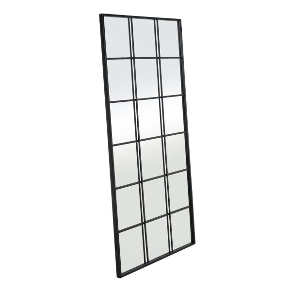 Wall mirror Black Window 90 x 3 x 180 cm For Discount