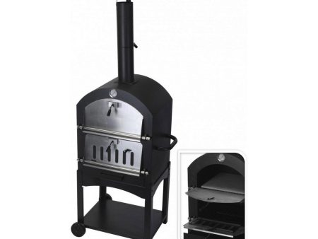 Coal Barbecue with Wheels Black (Ø10 x 46,5 cm) (44,5 x 65 x 158 cm) Hot on Sale