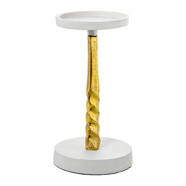 Candle Holder Alexandra House Living Gold Aluminium Fashion