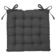 Chair cushion Atmosphera Dark grey 38 x 38 cm Discount