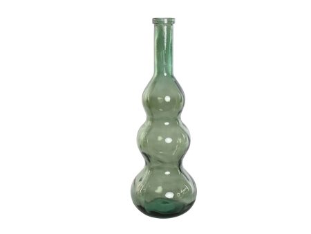 Vase Home ESPRIT Green Recycled glass 26,5 x 26,5 x 75 cm Sale