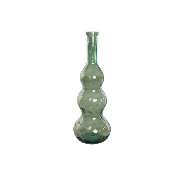 Vase Home ESPRIT Green Recycled glass 26,5 x 26,5 x 75 cm Sale