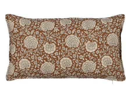 Cushion Cotton Brown Beige 50 x 30 cm Supply