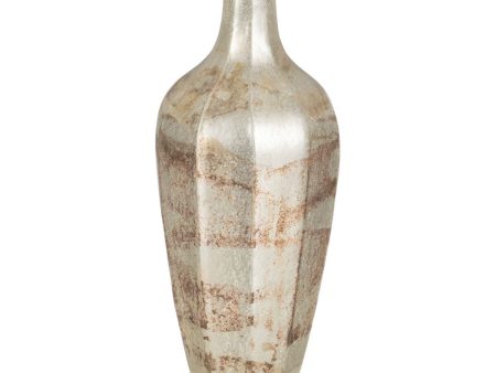 Vase White Crystal 11 x 11 x 25 cm on Sale