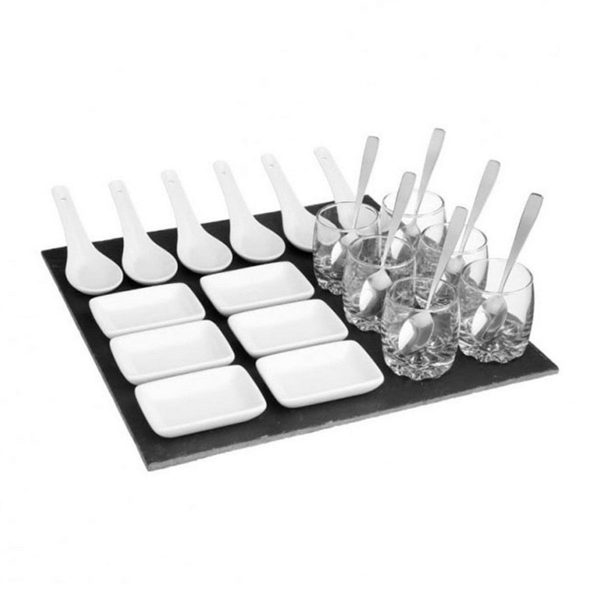 Appetizer Set Secret de Gourmet Black Board (30 x 30 cm) Hot on Sale