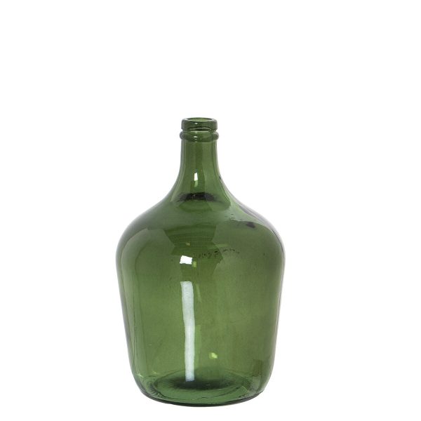 Vase made from recycled glass Alexandra House Living Green Crystal 18 x 30 cm 4 L For Cheap