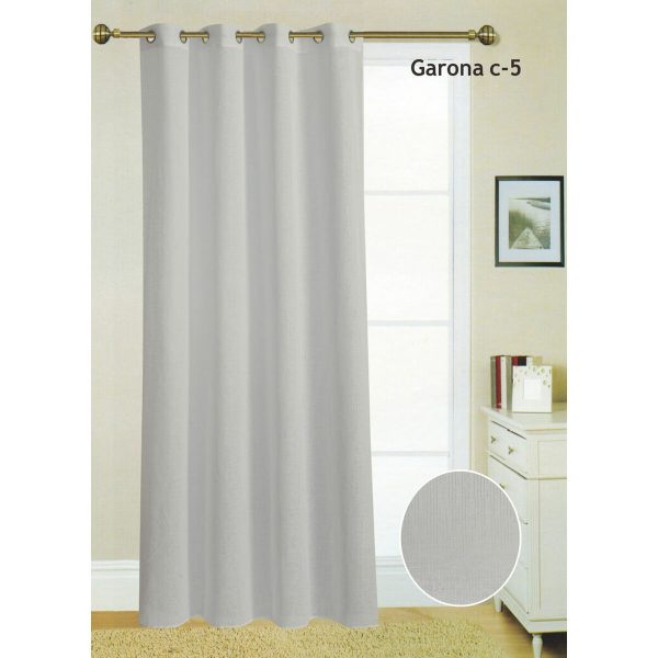 Curtain Hosteline GARONA Grey 140 x 260 cm Discount