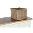 Console DKD Home Decor Beige wicker Paolownia wood 88 x 38 x 80 cm Hot on Sale