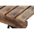 Centre Table Home ESPRIT Black Natural Metal Mango wood 130 x 80 x 32 cm Online