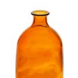 Vase Amber recycled glass 13 x 13 x 31 cm Online Sale