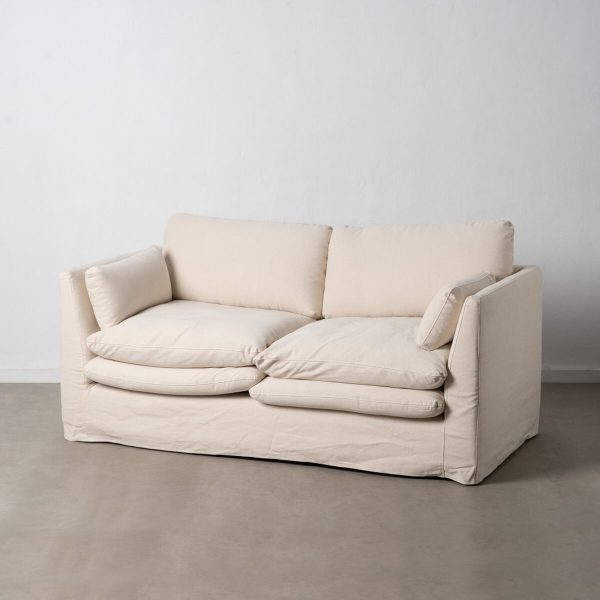 2-Seater Sofa Beige 194 x 100 x 94 cm Online Sale