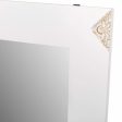 Wall mirror Alexandra House Living White Glass MDF Wood 2 x 90 x 70 cm For Cheap