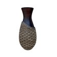 Vase Romimex Brown Rattan Terracotta 35 x 100 x 35 cm Online Sale