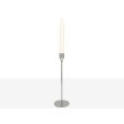 Candleholder Romimex Silver Metal 8 x 28 x 8 cm For Discount