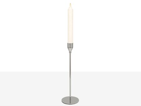 Candleholder Romimex Silver Metal 8 x 28 x 8 cm For Discount