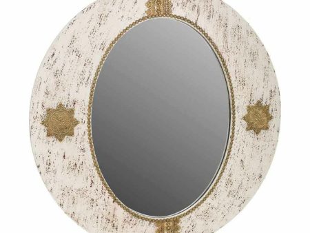 Wall mirror Alexandra House Living Golden 1 x 80 x 80 cm Circle Online Hot Sale