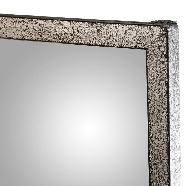 Wall mirror Alexandra House Living Black Silver Metal Window 9 x 114 x 79 cm Discount