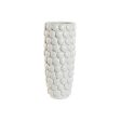 Vase Home ESPRIT White Stoneware Mediterranean 16,5 x 16,5 x 38,5 cm Online