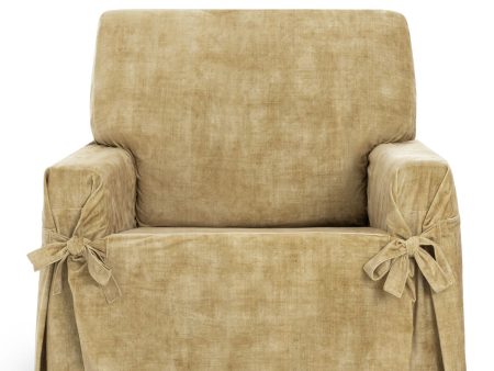 Armchair slipcovers Eysa TURIN Mustard 100 x 110 x 120 cm For Sale