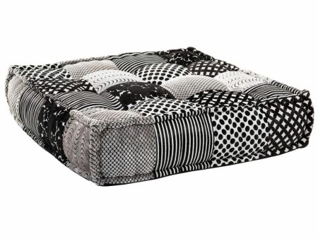 Cushion Alexandra House Living White Black 80 x 20 x 80 cm For Cheap