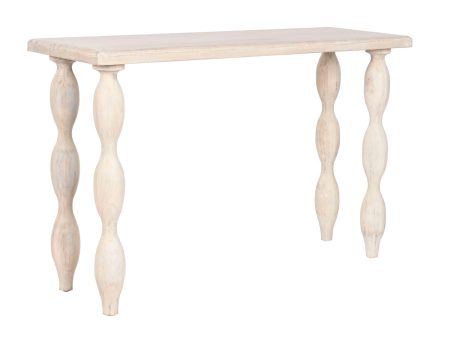 Console Home ESPRIT White Mango wood 120 x 40 x 76 cm on Sale