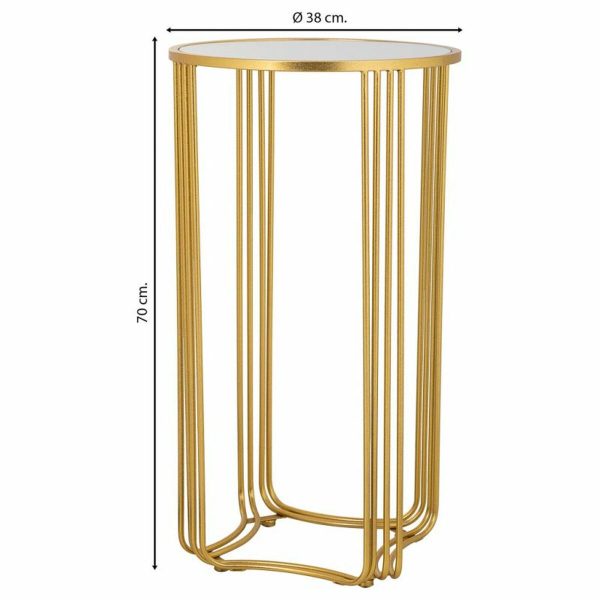 Corner table Alexandra House Living Gold 38 x 70 x 38 cm Online Sale