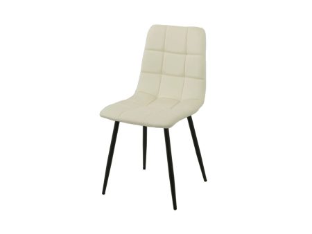 Chair Romimex White Velvet Metal 45 x 89 x 55 cm Cheap