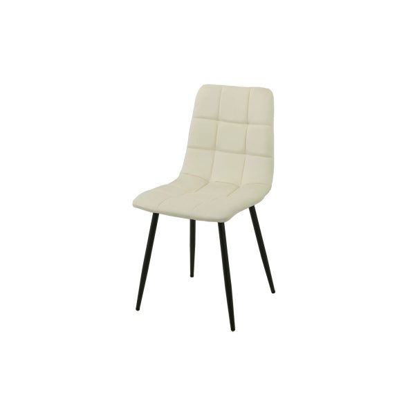 Chair Romimex White Velvet Metal 45 x 89 x 55 cm Cheap