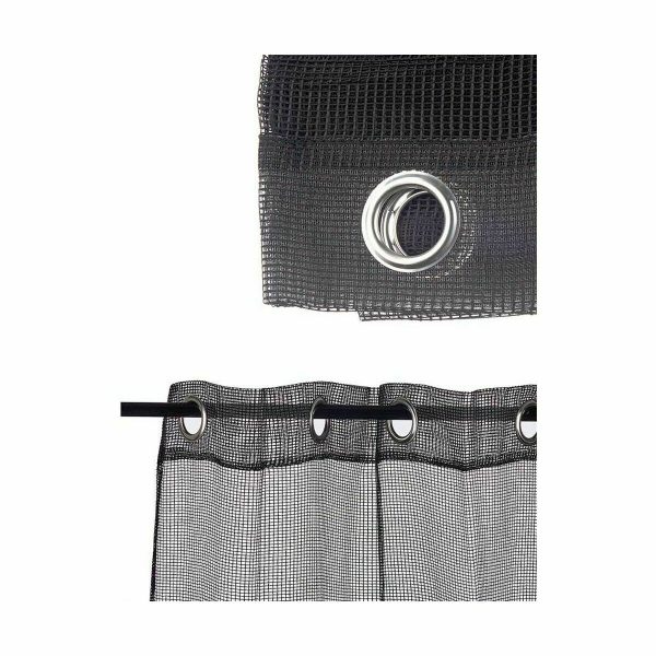 Curtain 140 x 260 cm Grille Black (6 Units) For Sale