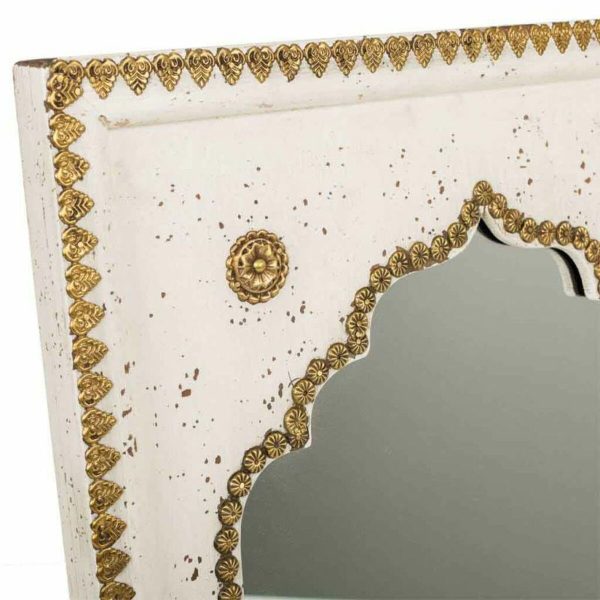 Wall mirror Alexandra House Living Golden 2 x 51 x 40 cm Rectangular on Sale