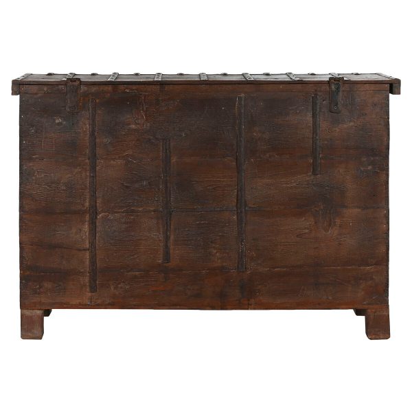 Chest Home ESPRIT Brown Iron Teak 137 x 44 x 98 cm Hot on Sale