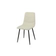 Chair Romimex White Velvet Metal 45 x 89 x 55 cm Fashion