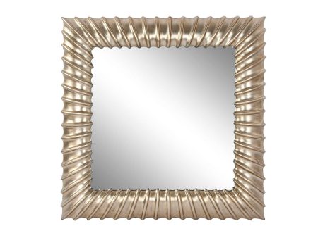 Wall mirror Home ESPRIT Golden 95 x 8 x 95 cm For Discount