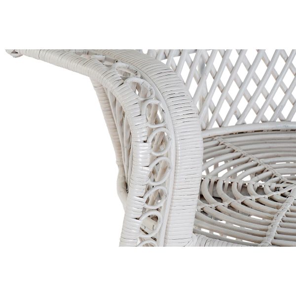 Garden sofa DKD Home Decor White 102 x 66 x 146 cm 97 x 66 x 144 cm Online Hot Sale