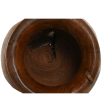 Vase Home ESPRIT Multicolour Wood Hot on Sale