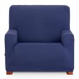 Armchair slipcovers Eysa ULISES Blue 70 x 110 x 110 cm For Sale