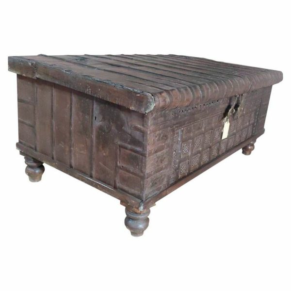 Chest Alexandra House Living Brown Iron Acacia Mango wood 72 x 53 x 127 cm For Discount