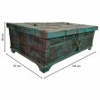 Chest Alexandra House Living Blue Mango wood 87 x 48 x 136 cm Online